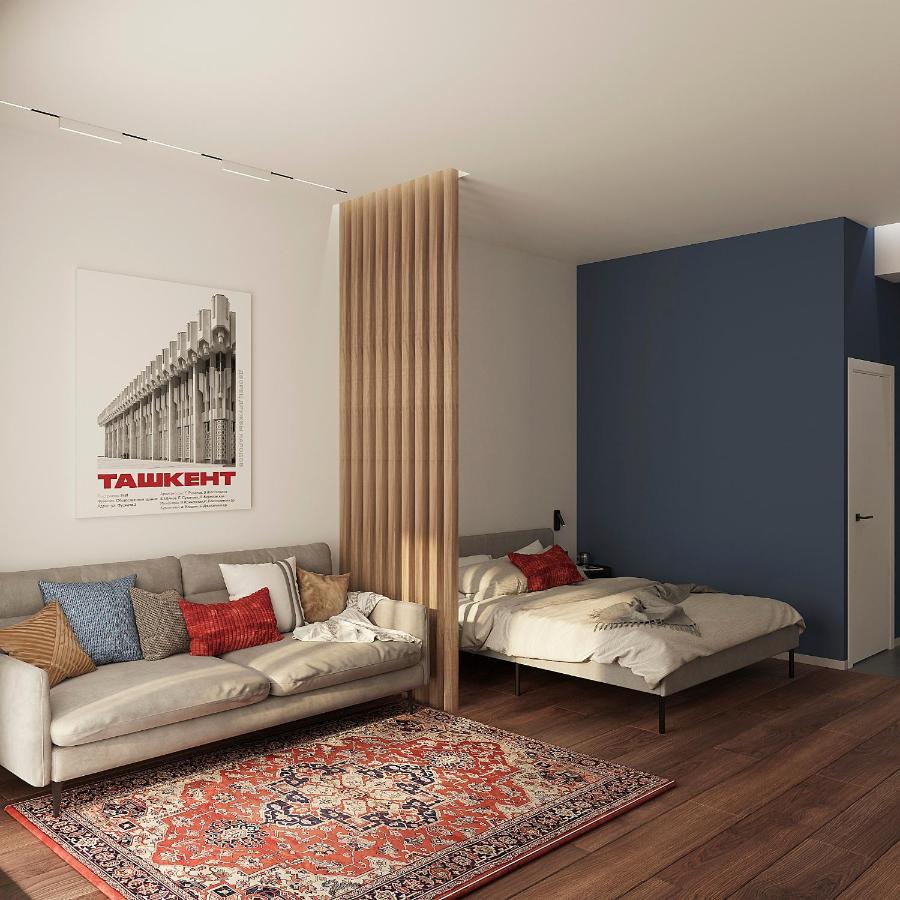 Blueloft 52 I Tashkent Apartment With Balcony 外观 照片
